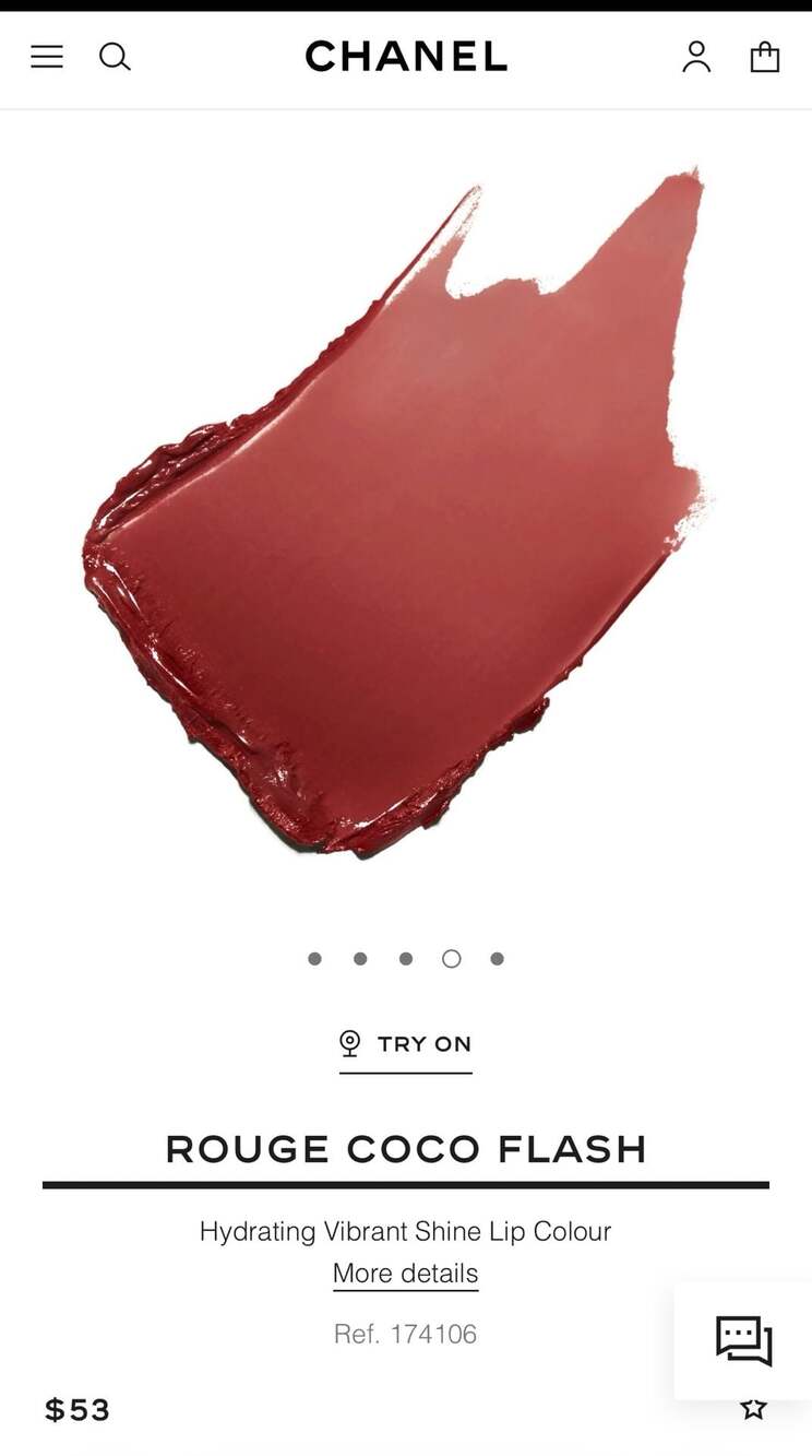 Chanel Rouge Coco Flash Hydrating Vibrant Shine Lip Colour - 106 Dominant - Picture 9 of 13